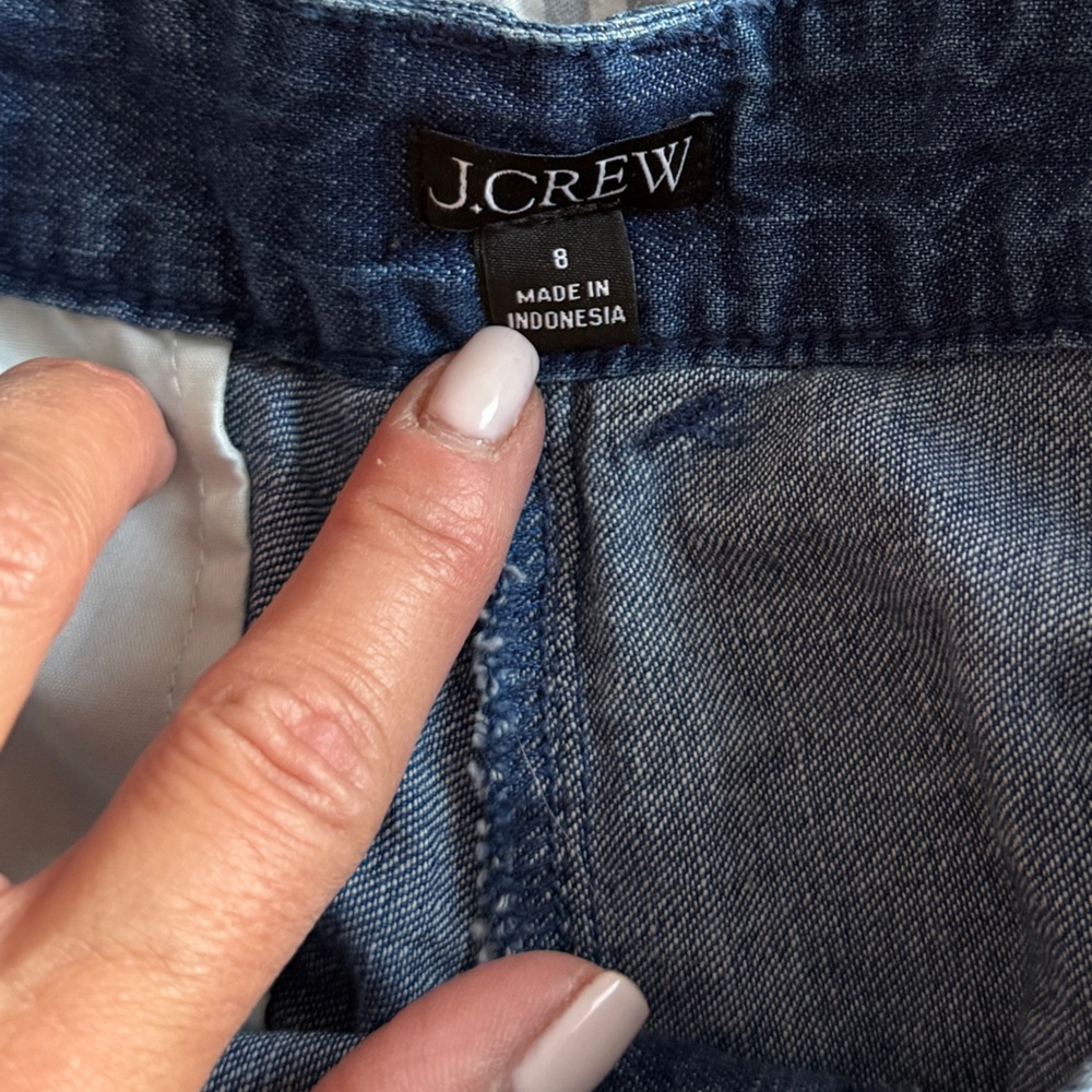 J. Crew Classic Blue Denim Shorts - Picture 3 of 3